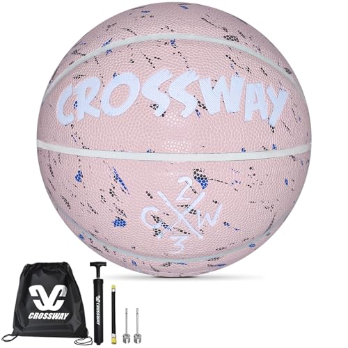 MAIBOLE Crossway Indoor/Outdoor Moisture-Absorbing Composite Leather Training Game Basketball for Men, Women, Youth, Street, and Cool Basketball.basketball size 6 von MAIBOLE