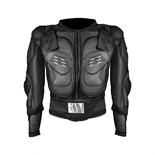 MAOTN Herren Motocross rüstungsanzug,Brust rücken beschützer Gear Panzer,MTB Protektor lokomotive Racing Motorrad schutzschutz,protektorenjacke,Skating ski schutzausrüstung,Black,XL von MAOTN