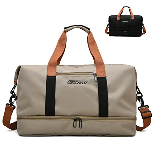 MAOYUTOU Reisetasche Groß Sporttasche Herren Damen Reisetaschen mit nassfachund Schuhfach für Reisen Urlaub Gym Sport Fitness Duffel Bag von MAOYUTOU