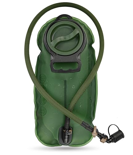 MARCHWAY 2L/2.5L/3L TPU Hydration Bladder, Tasteless BPA Free Water Reservoir Bag with Insulated Tube for Hydration Pack for Cycling, Hiking, Running, Climbing, Biking (2.5L Green 85oz) von MARCHWAY