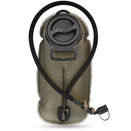 MARCHWAY 2L/2.5L/3L Tactical TPU Hydration Bladder, Tasteless BPA Free Water Reservoir Bag with Insulated Tube for Hydration Pack for Cycling, Hiking, Running, Climbing, Biking (3L Grey 100oz) von MARCHWAY