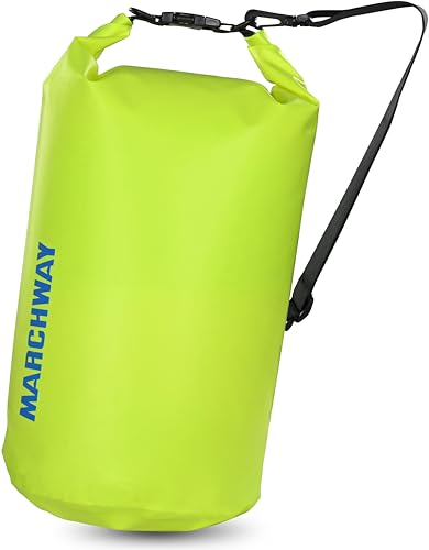 MARCHWAY Schwimmender, wasserdichter Trockensack, Rucksack, 5 l, 10 l, 20 l, 30 l, 40 l, Roll-Top-Sack hält Ausrüstung trocken für Kajakfahren, Rafting, Bootfahren, Schwimmen, Camping, Wandern, von MARCHWAY