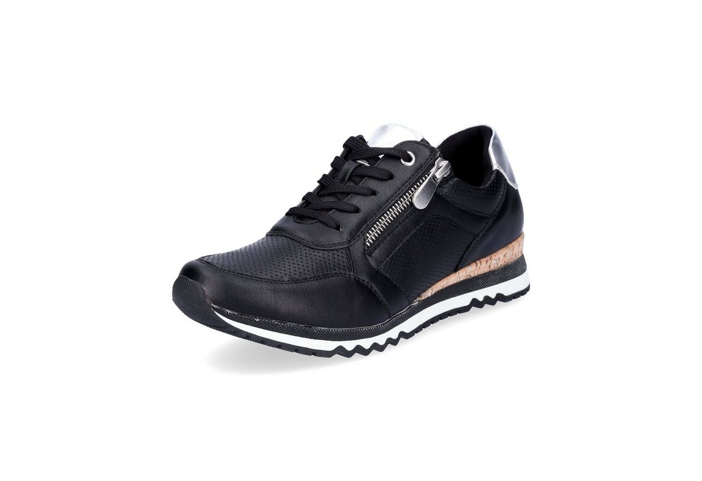 MARCO TOZZI Marco Tozzi Damen Sneaker schwarz silber Sneaker von MARCO TOZZI