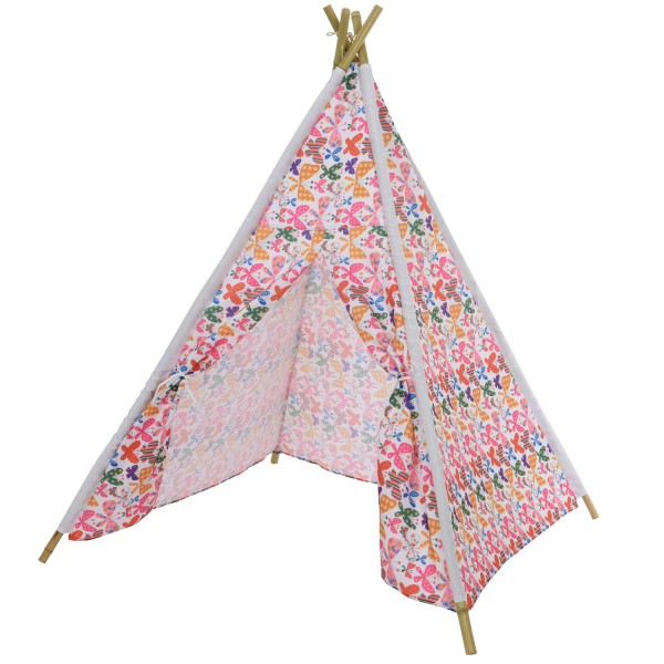 Spielzelt INDIA - Tipi Zelt für Kinder - Polyester - L: 1,20m - H: ... von MARELIDA