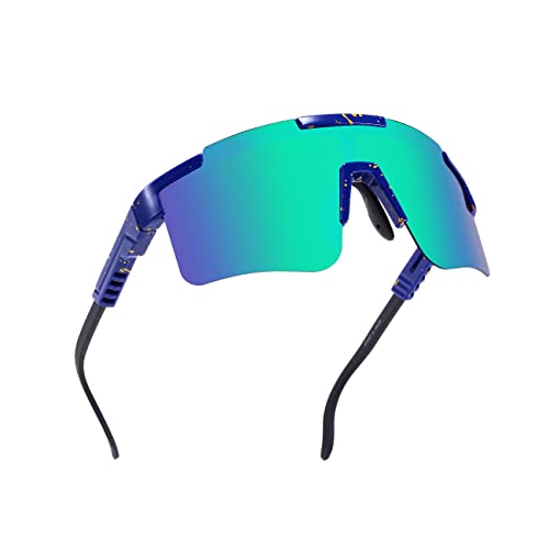 MARIDA Sportbrille Herren, Fahrrad Brille Herren, Schnelle Brille UV400-Schutz-Sport-Sonnenbrille, übergroße echte Beschichtungsgläser von MARIDA