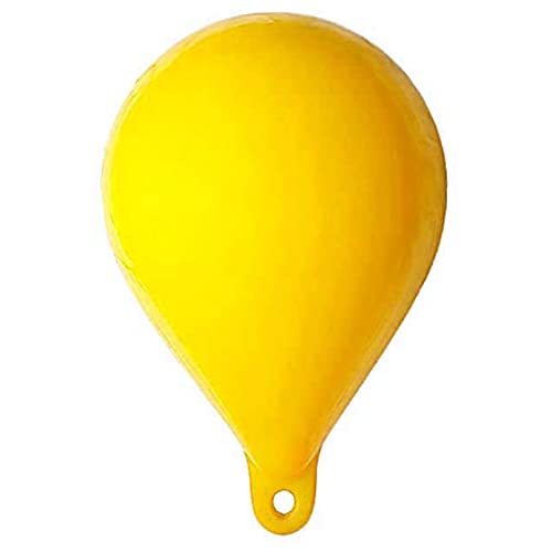 MARINEO Ankerboje I Kugelfender aufblasbar mit 1,5 kg Auftrieb – 15 x 20 cm (Gelb) von MARINEO