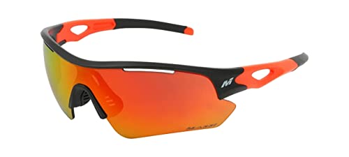 Massi 45868 Brille, Schwarz/Orange, One Size von MASSI