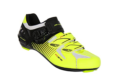 MASSI Argo - Straßenrennradschuhe Unisex, Farbe Neon/schwarz, Größe 41 von MASSI