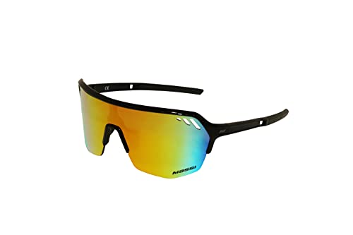 MASSI EXPLOIT Fahrradbrille, 3 Linsen, inklusive Etui, Schwarz, Sonnenbrille, Explot von MASSI