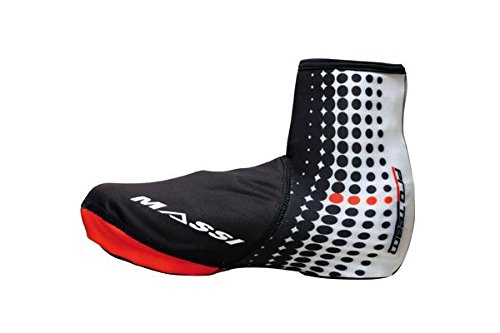 Massi Pro Team - Überschuhe Unisex, Farbe schwarz/weiß/rot, Größe L/XL von MASSI