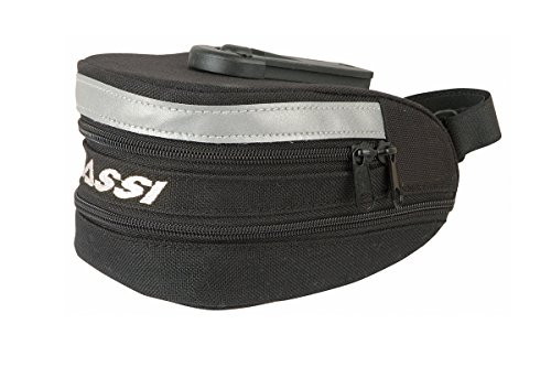 Massi Sport und Outdoor Doppelsitztasche Sea fahrradsatteltasche doppelsatteltasche, Schwarz, M von MASSI