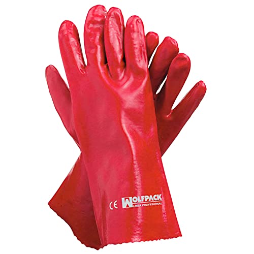 Maurer 15031095 - Handschuh aus PVC, rot, 35 cm von MAURER