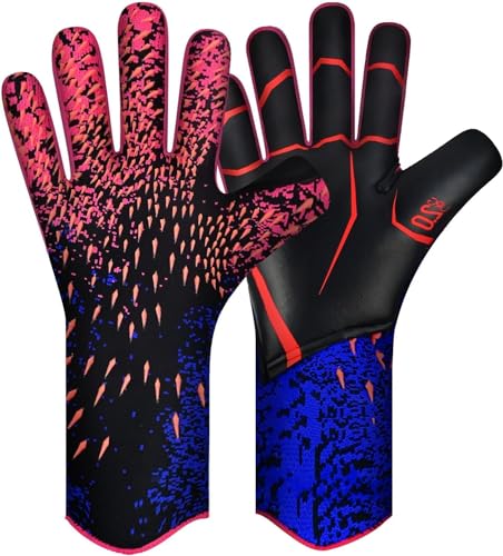 Fußball-torwarthandschuhe, Ultimativer Grip, Fußball-torwarthandschuhe Mit Größe 6/7/8/9/10, Starker Empfänger, American Football Für Männer, Jungen, Jugendliche, Erwachsene, Kinder U(Size:6,Color:B) von MAWTUJZX