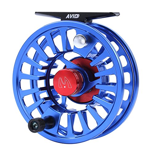 MAXIMUMCATCH Avid Serie Wert Fliegenfischen Rolle-1/3, 3/4, 5/6, 7/8, 9/10wt, 5 Farbe auszuwählen (Blau, 7/8wt) von MAXIMUMCATCH