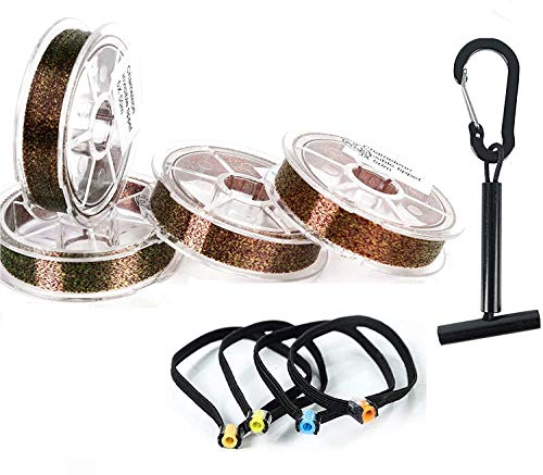 MAXIMUMCATCH Chamäleon unsichtbare Fliegenfischen Tippet 50M 2X-5X mit Tippet Holder (2X-4 Stück mit Tippet Holder) von MAXIMUMCATCH