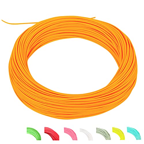 MAXIMUMCATCH Fliegenschnur für Forelle Weight Forward Schwimmende Fliegenfischen Schnur 5 Farbe in 1F-10F (Orange, WF4F) von MAXIMUMCATCH