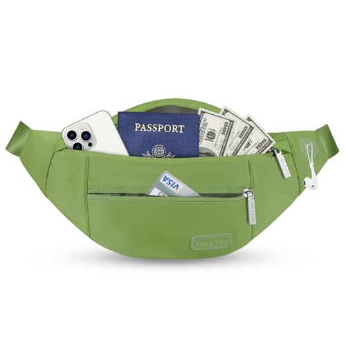 MAXTOP Bauchtasche Gürteltasche für Damen und Herren Hüfttasche Outdoor Groß Handytasche Sport Wasserdicht Laufgürtel Umhängetasche Geldgürtel für Camping Wandern Fitness Fahrrad Geschenke von MAXTOP