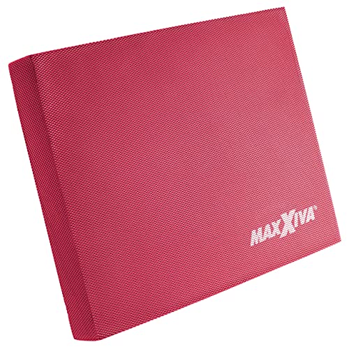 MAXXIVA Balancepad Fitness 50x40x6 cm Wackelpad Fitness-Zubehör Fitness-Training Fitness-Gerät Yoga Gymnastik Pilates Physiotherapie (Rot) von MAXXIVA