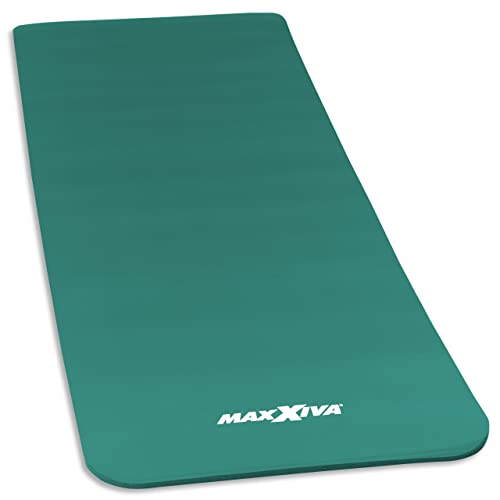 MAXXIVA Gymnastikmatte Petrol Fitnessmatte Yogamatte 190x60x1,5 cm Schadstofffrei inklusive Tragegurt von MAXXIVA
