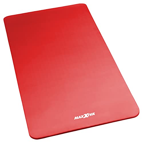 MAXXIVA Gymnastikmatte Rot Fitnessmatte Yogamatte 190x102x1,5 cm Schadstofffrei extrabreit inklusive Tragegurt von MAXXIVA