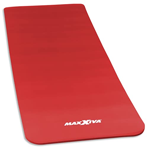 MAXXIVA Gymnastikmatte Rot Fitnessmatte Yogamatte 190x60x1,5 cm Schadstofffrei inklusive Tragegurt von MAXXIVA