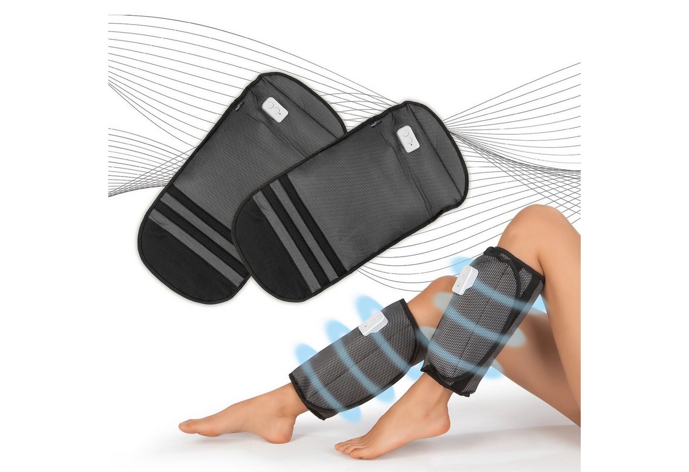 MAXXMEE Venentrainer Venen-Massagegerät Luftkompression größenverstellbar, kabellos & per USB ladbar von MAXXMEE