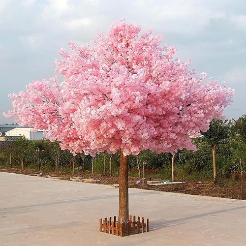 MAYFABD Großer Simulations Sakura Baum Künstlicher Kirschblütenbaum mit Stabilisierender Basis Einfach zu Montieren für Zuhause Hochzeit Hotel Einkaufszentrum Dekor Baumbogen,B,1.5m*1m von MAYFABD