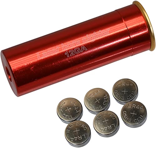 MAYMOC 12GA Bore Sight Red Dot Patrone mit 2 Sätzen Batterien von MAYMOC