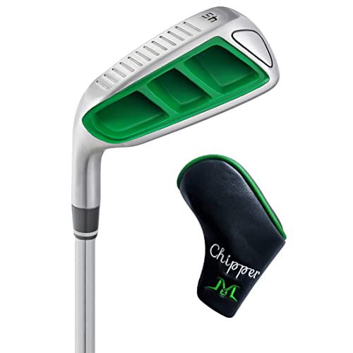MAZEL Herren Golf Chipper Club, Wedge 35,45,55,60 Grad, Rechtshänder, 35 Zoll (Links, Stainless-Steel(Green Head), Regulär, 45) von MAZEL