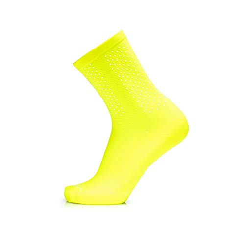 MB Wear Chaussettes Reflective-Jaune Fluo-L/XL (41-46) Socken, gelb, fluoreszierend, FR : L (Taille Fabricant von MB Wear