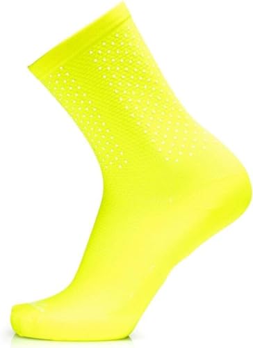 MB Wear Chaussettes Reflective-Jaune Fluo-S/M (35-40) Socken, gelb, fluoreszierend, FR : M (Taille Fabricant von MB Wear