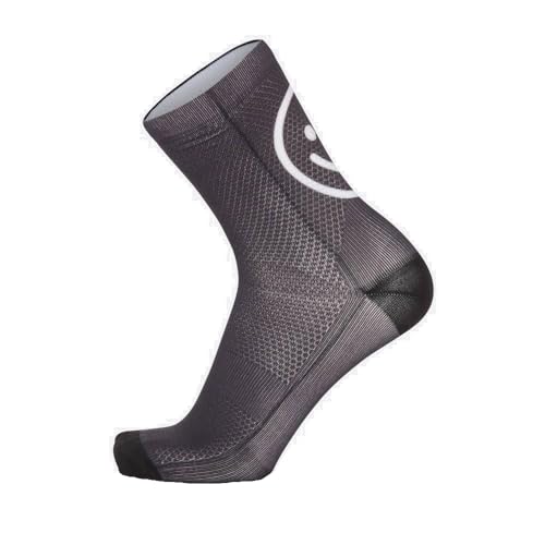 MB Wear Chaussettes Smile-Noir Socken, Schwarz, FR : L (Taille Fabricant : L/XL (41-46)) von MB Wear
