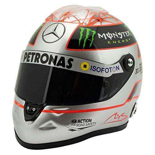 MBA-SPORT Michael Schumacher Platin-Helm Spa 300th GP 2012 1:2 von MBA-SPORT