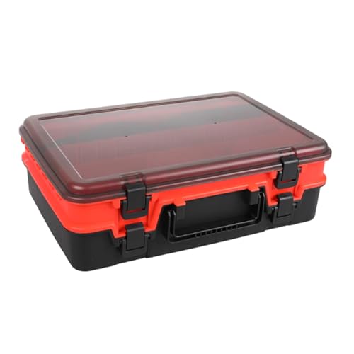 MCAOAL Fischereiköder Hook Storage Container Doppelschicht Zubehör Hülle Tackle Storage Box Multi Fach Multi Umgebung Nutzung von MCAOAL
