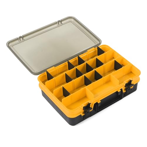 MCAOAL Fischereiköder Hook Storage Container Doppelschicht Zubehör Hülle Tackle Storage Box Multi Fach Multi Umgebung Nutzung von MCAOAL