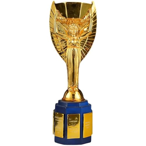 MCBEAN Jules Rimet Trophäen-Replik, WM-Champions-Trophäen, Fußball-Auszeichnungspokale in voller Größe, Clubhaus-Themen-Display, Ornamente, Fußball-Geschenke für Freunde von MCBEAN