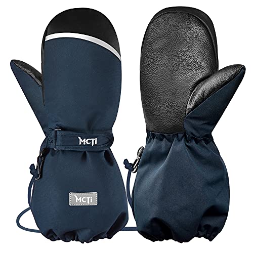 MCTi Skihandschuhe Kinder Kinderhandschuhe Wasserdicht Fäustlinge Handschuhe 1-20 Jahre Jungen Mädchen Winterhandschuhe Blau XXXS von MCTi