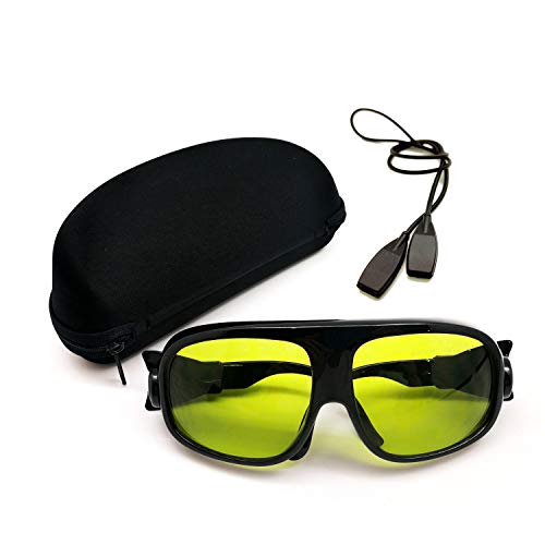 MCWlaser Laser Safety Schutzbrille Brille 190-440 & 780-900nm, 900-1100nm, 10600nm Typisch für 355nm 405nm 808nm 810nm 980nm 1064nm 1085nm 10600nm Absorptionstyp EP-17 Typ 11 von MCWlaser