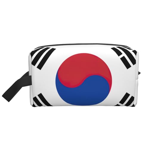 Aufbewahrungstasche mit Flagge der Republik Korea, kleine Make-up-Tasche für Geldbörse, Reise-Make-up-Tasche, Mini-Kosmetiktasche für Herren, Flagge der Republik Korea, Einheitsgröße von MDATT