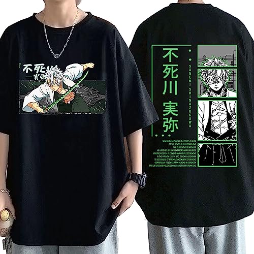 MDEM Anime Demon Slayer Shinazugawa Sanemi Grafikdruck T-Shirt Kimetsu No Yaiba Kurzarm T-Shirts Mode Sommer Unisex T-Shirt-style9||4XL von MDEM