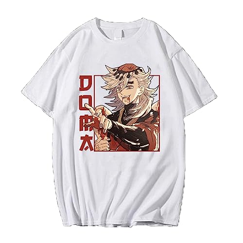 MDEM Demon Slayer Daki Und Giyuutarou T-Shirt Anime Harajiku Hip Hop Casual Loose Unisex T-Shirts-style1||M von MDEM