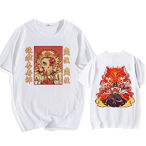 MDEM Demon Slayer Muichiro Tokito Anime T-Shirt Mode Harajuku Hip-Hop Mann Frau Kurzarm Tops-style5||XXL von MDEM