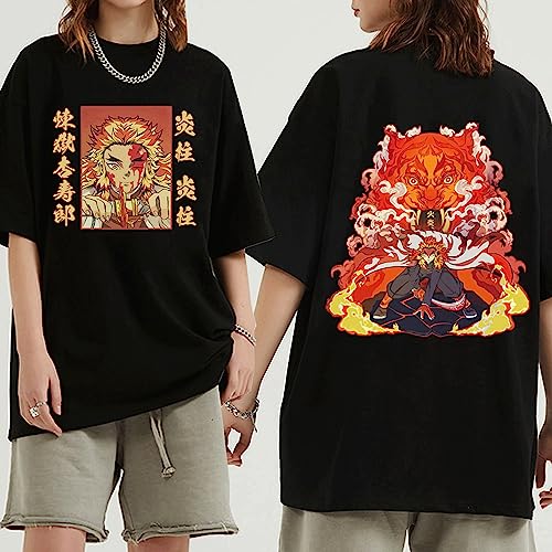 MDEM Demon Slayer Muichiro Tokito Anime T-Shirt Mode Harajuku Hip-Hop Mann Frau Kurzarm Tops-style8||M von MDEM