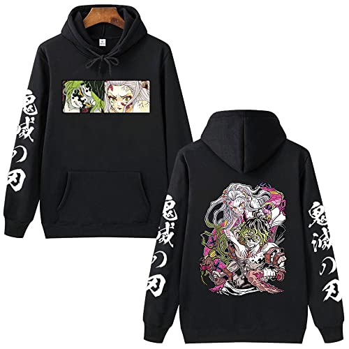 MDEM Demon Slayer Upper Monde Six Daki Und Giyuutarou Anime Hoodie Man Frau Harajuku Pullovers Tops Langarm Streetwear-style7||L von MDEM