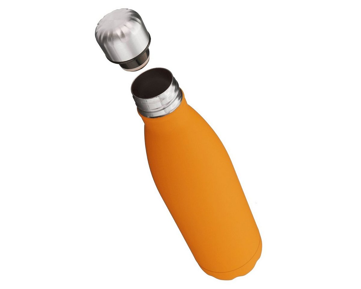 MECO Trinkflasche KING DO WAY Edelstahl Trinkflasche, Doppelwandig, hochwertiger Edelstahl, griffige Gummibeschichtung von MECO