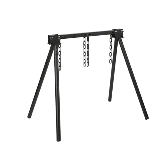MECUTP Zielständer Universal Zielscheibenständer Vielseitig Zielscheibe Ständer Robuste Stahlkonstruktion Ständer Mit 4 Ketten Für Hinterhof, Range Und Outdoor-Shooting von MECUTP