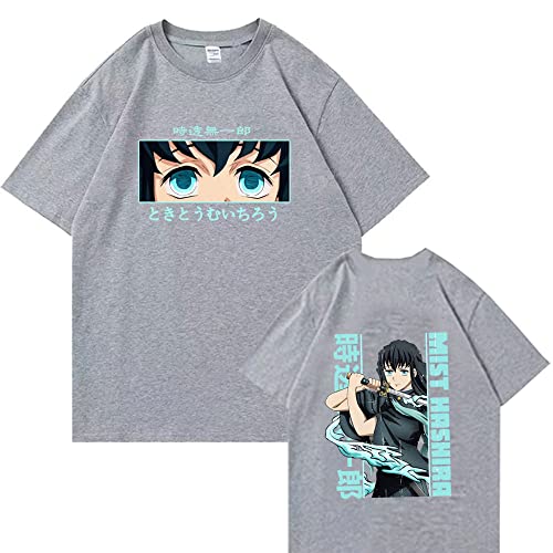 MEDM 2023 Dämon Slayer Kimetsu No Yaiba Muichiro Tokito Männer Frauen T -Shirt Kurzarm Hip Hop T -Shops-style6||XXL von MEDM