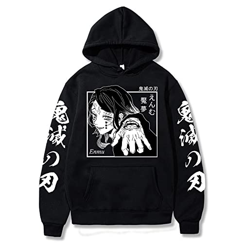 MEDM Anime Dämon Tötung Hoodies Enmu Hoodie Pullover Sweatshirts Plus Größe Sudaderas Hoodie-style7||XS von MEDM
