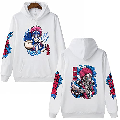 MEDM Anime Hoodie Dämon Slayer Akaza Harajuku Hip-Hop Man Frau Streetwear-style1||M von MEDM