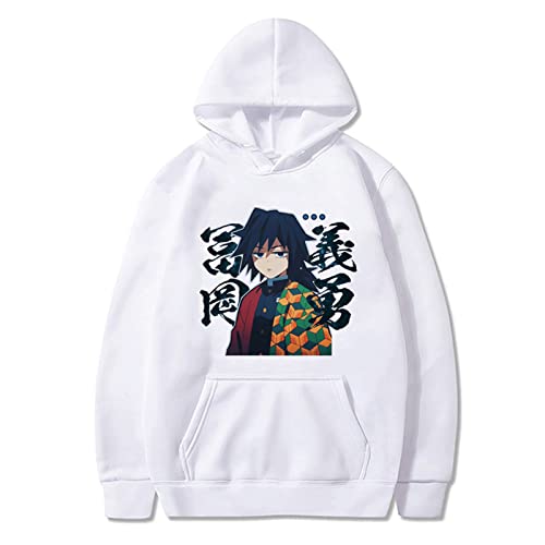 MEDM Heißer Anime Dämon Slayer Tomioka Giyuu Print Hoodies Männer Lässige Sweatshirts Frauen Manga Pullover Harajuku Oversize Unisex-style1||M von MEDM